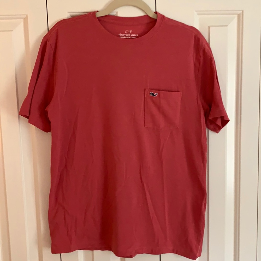 Vineyard Vines Red Short Sleeve Tee